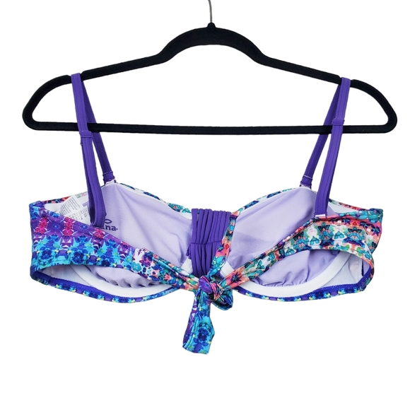 Prana Womens Purple Blue Cosima Bikini Swimsuit Top Size M - Picture 5 of 7
